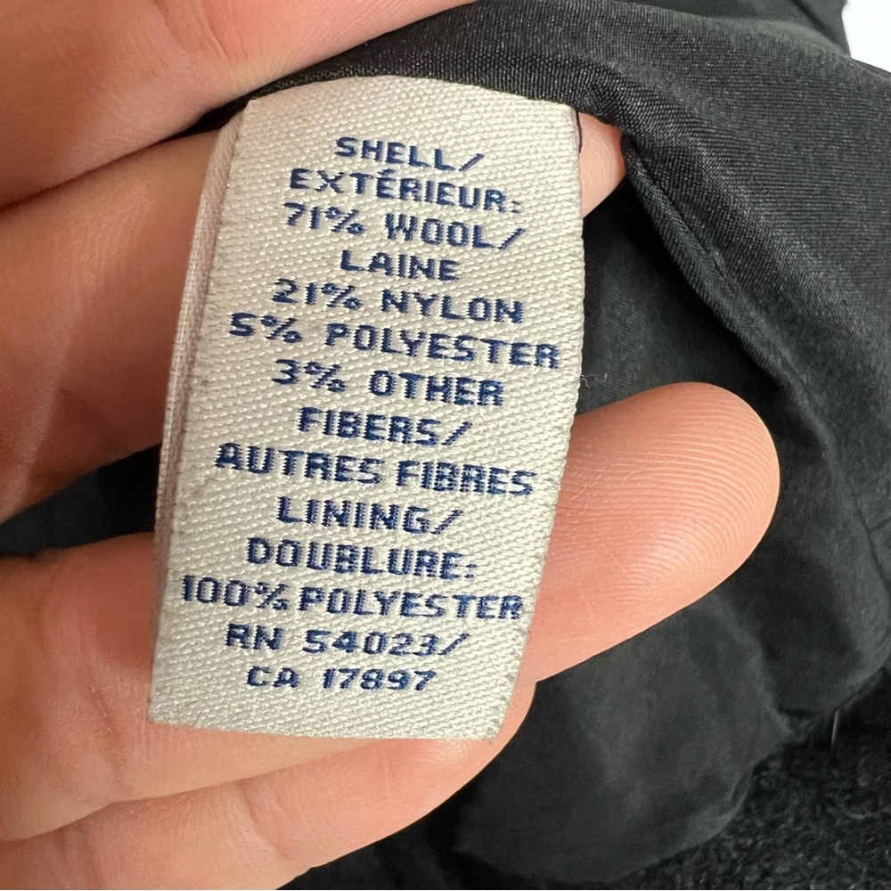 Old Navy Wool Full Zip Hooded Jacket Women’s Coat Size M - Picture 5 of 10